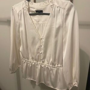 J Crew White Blouse